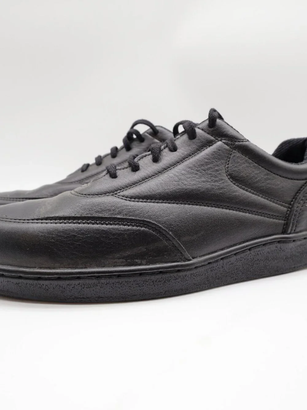 Thorogood Postal Oxford Shoes Mens 10 Black Leather USA Made NOS